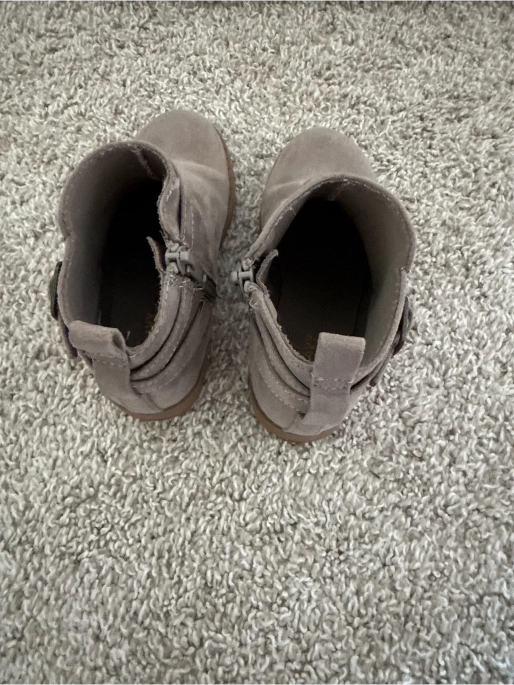 Girls Ankle Boots Bundle Size 9 Fall booties Old Navy Black & Taupe Suede